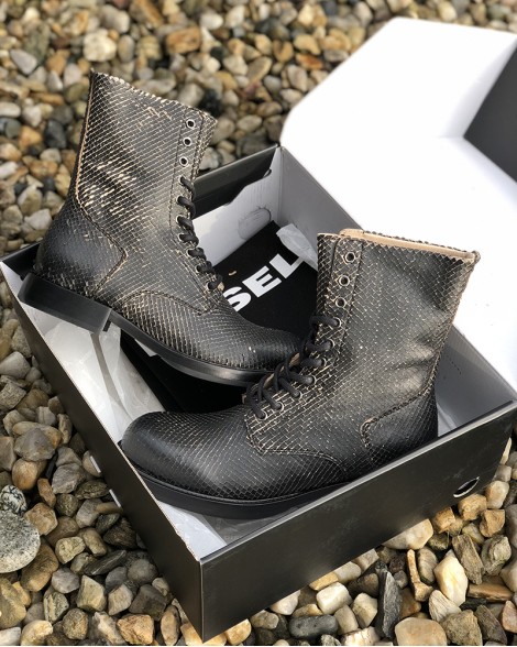 Boty dámské Diesel KOMB BOOT hadí